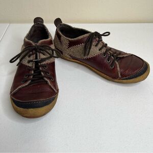 Merrell Milan Autumn Leather Lace Up Felted Wool Round Toe Shoe Women Size 7.5